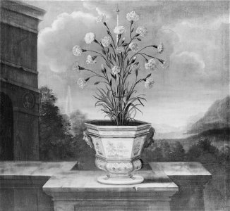 Nejlikestånd i kruka (David von Cöln) - Nationalmuseum - 15142