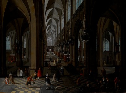 Neeffs, Peeter, the elder - Interior of Antwerp Cathedral - Google Art Project