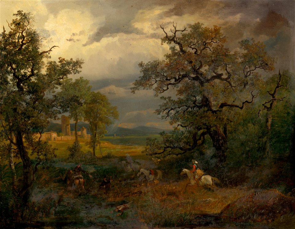 Nemecký maliar z 19. storočia - Cavalry Skirmish - O 1811 - Slovak National Gallery