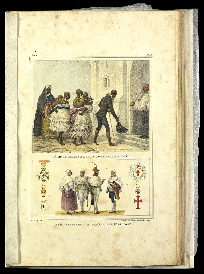 Negresses allant a l'église, pour être baptisées, da Coleção Brasiliana Iconográfica