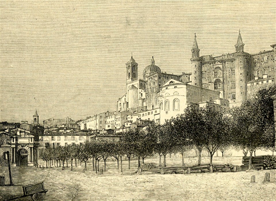 Nelle feste per Raffaello panorama di Urbino