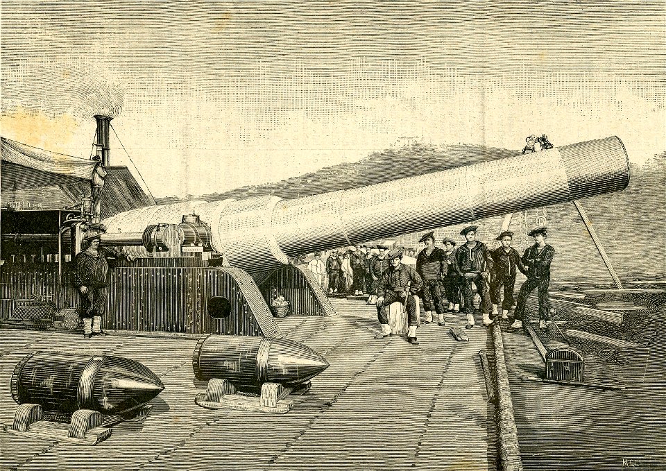 Nell’arsenale della Spezia. – Il cannone Margherita