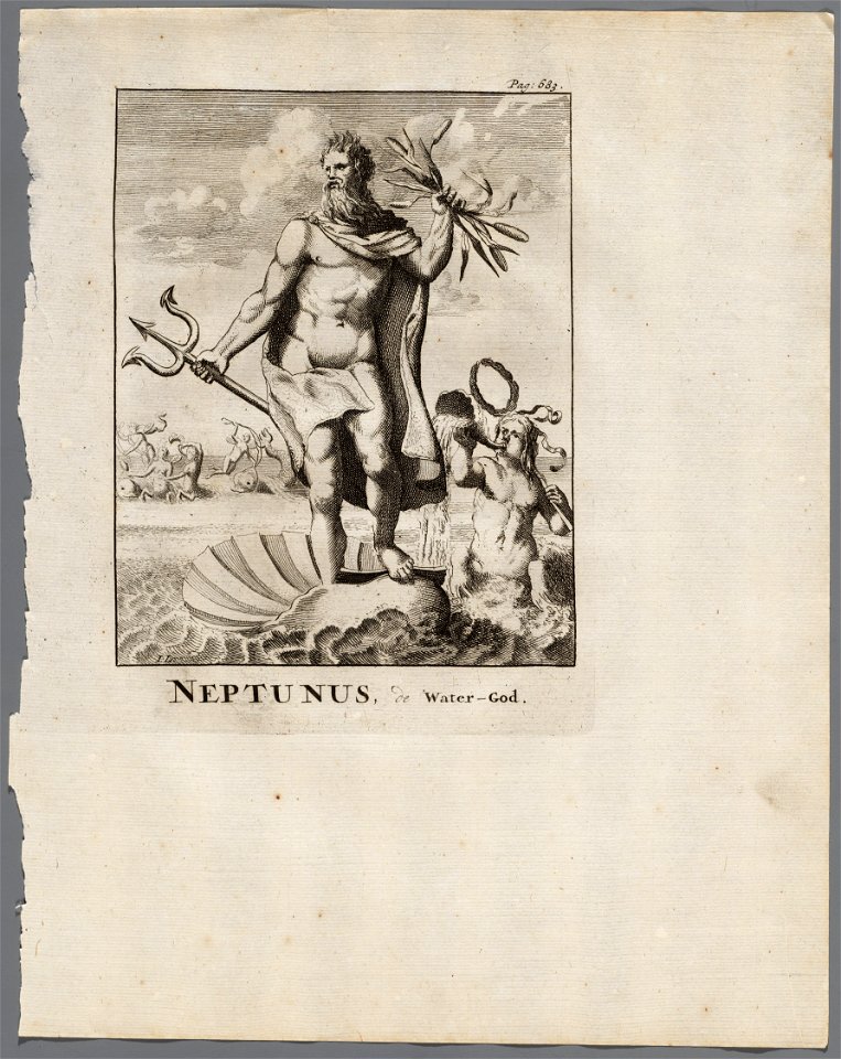 Neptunus, de water-god, objectnr A 42114