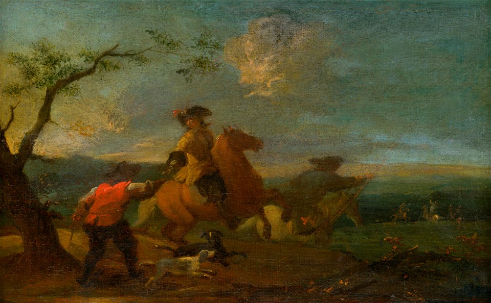 Nemecký maliar z 1. polovice 18. storočia - Riding Motif - Hunting Season - O 5667 - Slovak National Gallery