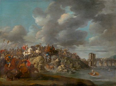 Nemecký maliar z 1. polovice 18. storočia - Battle Scene I. - O 1648 - Slovak National Gallery