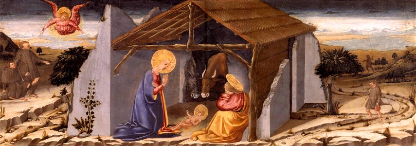 Neri di Bicci - Nativity - WGA02166. Free illustration for personal and commercial use.