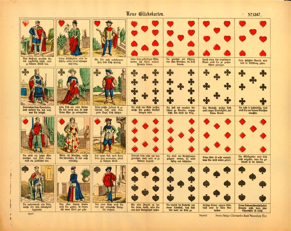 Neue Glückskarten (New fortune-telling cards) (BM 2012,7020.33)