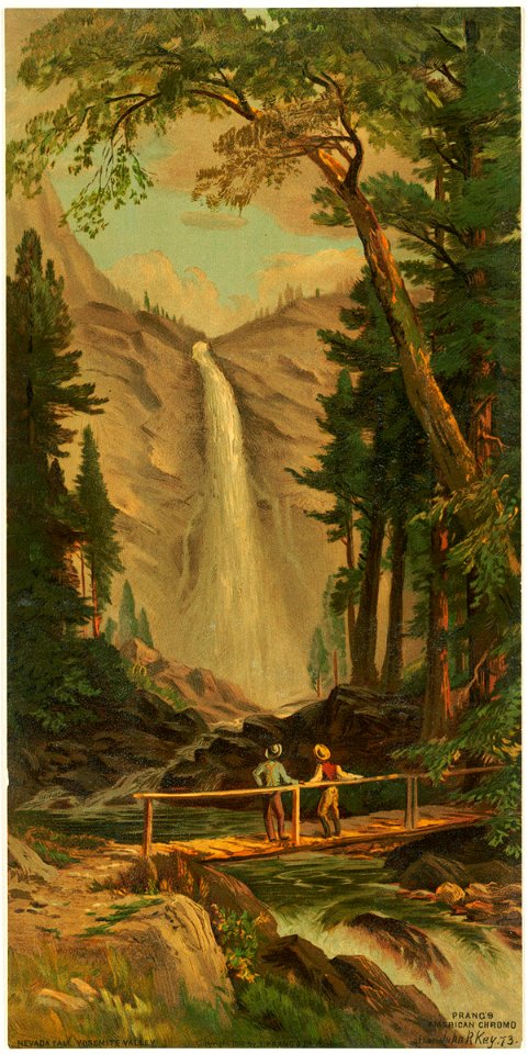 Nevada Fall, Yosemite Valley 2 (Boston Public Library)