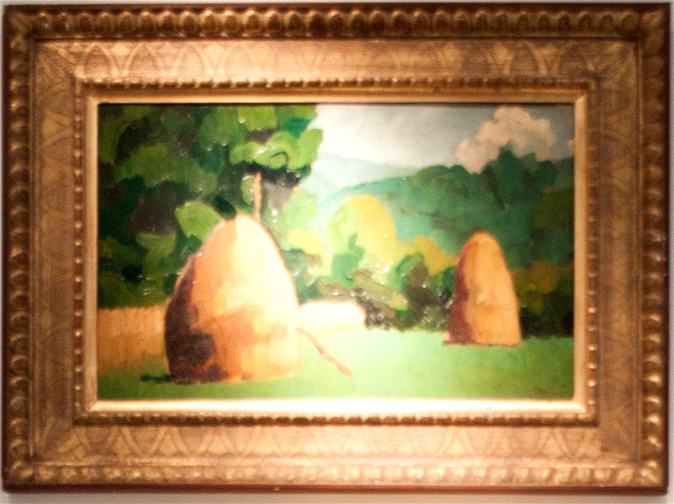 Nemes-Lampérth - Hay-stacks at Nagybánya in sunshine