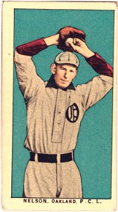 Nelson, Oakland Team, baseball card portrait LCCN2008677047