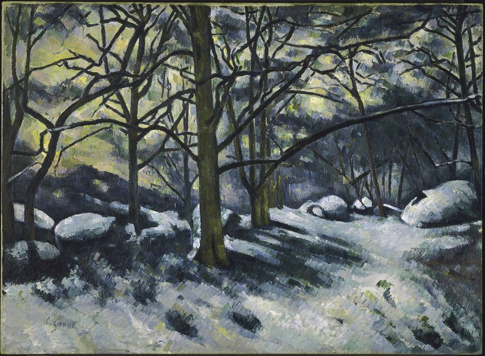 Neige fondante à Fontainebleau, par Paul Cézanne, FWN 145
