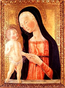 Neroccio de' Landi - Madonna with the Child - WGA16517. Free illustration for personal and commercial use.