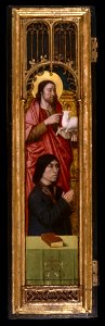 Netherlandish - Triptych with Lamentation Over Christ with Donors and Saints - Walters 37242 - Front Left