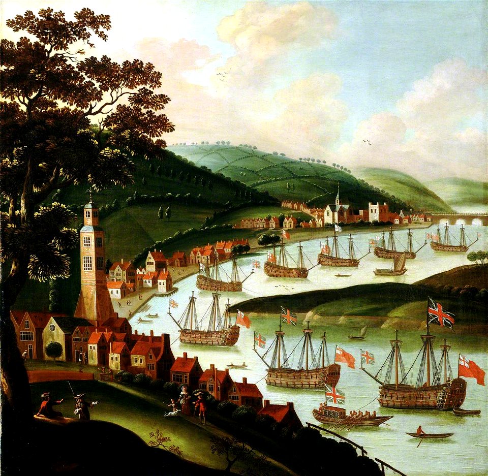 Netherlandish School - Ships Laid Up in the Medway - BHC0832 - Royal Museums Greenwich