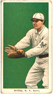 Meyers, New York Giants, baseball card portrait LCCN2008675173