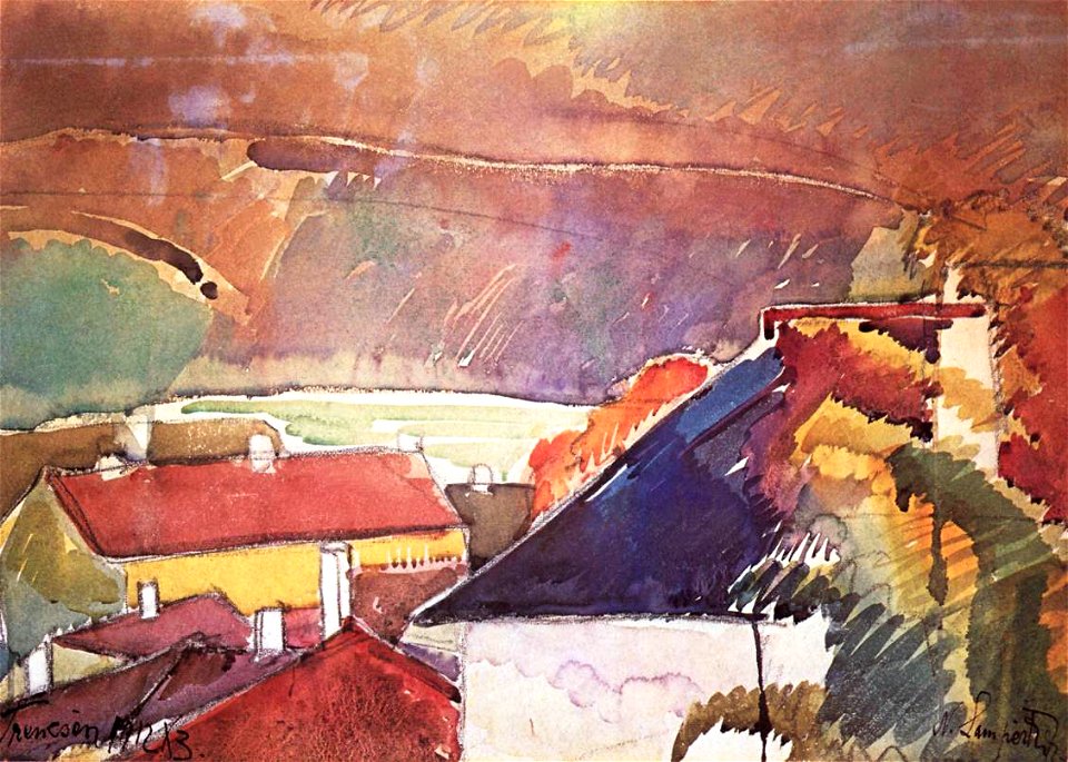 Nemes Lampérth Detail of Trencsén 1912