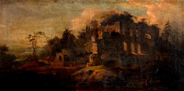 Netherlandish School - Wooded Landscape with Ruins - 1257183 - National Trust