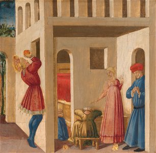 Neri di Bicci - A Scene from the Legend of Saint Nicholas of Bari - 1871.39 - Yale University Art Gallery