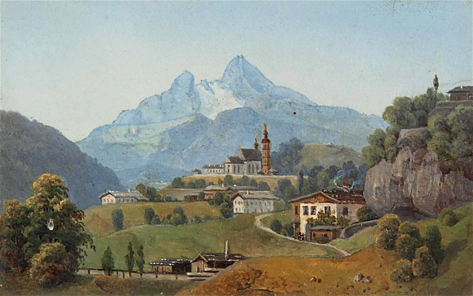 Michael Kirchmayer Blick auf Berchtesgaden 1824