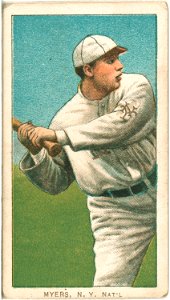 Meyers, New York Giants, baseball card portrait LCCN2008676502
