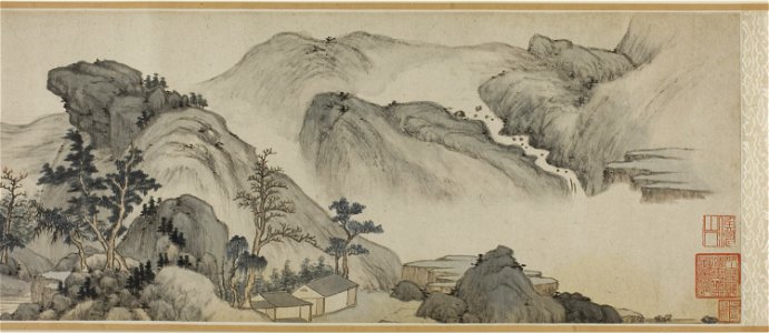 Mi Wanzhong - Recluse Dwellings in the Autumn Mountains - 1951.238 - Art Institute of Chicago