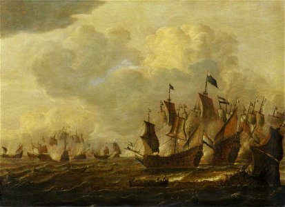 Netherlandish School - A Battle of the First Dutch War, 1652–1654 - BHC0788 - Royal Museums Greenwich