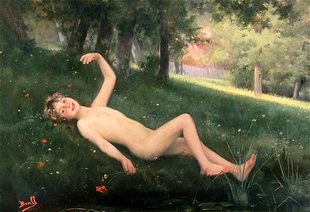 Nena nua al bosc - Joan Brull i Vinyoles (1863-1912)