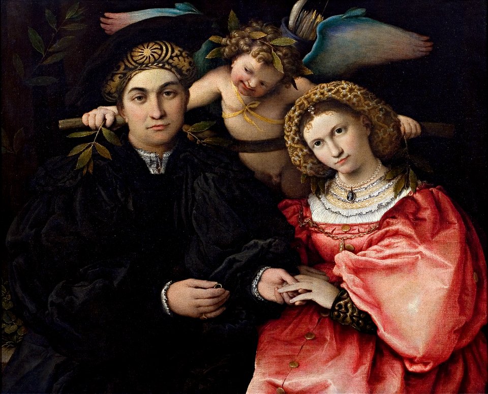 Micer Marsilio Cassotti y su esposa Faustina (Lorenzo Lotto)