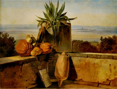 Friedrich Nerly - Terrasse à Rome