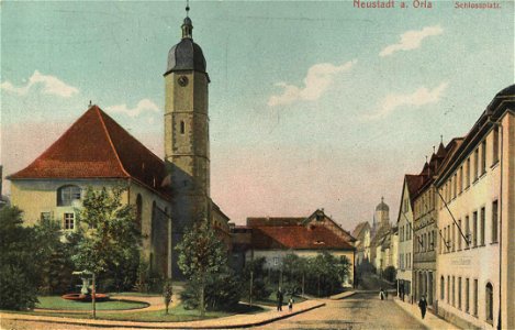 Neustadt a. d. Orla, Thüringen - Schlossplatz (Zeno Ansichtskarten)
