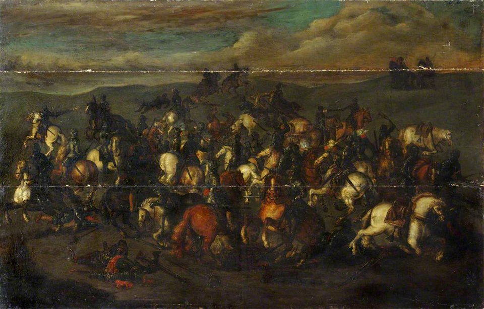 Netherlandish School - A Fight between Horsemen - BHC0738 - Royal Museums Greenwich