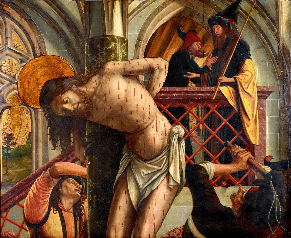 Michael Pacher - Geißelung Christi - 4845 - Kunsthistorisches Museum