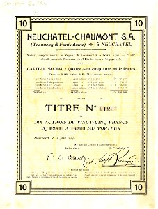 Neuchatel-Chaumont 1909