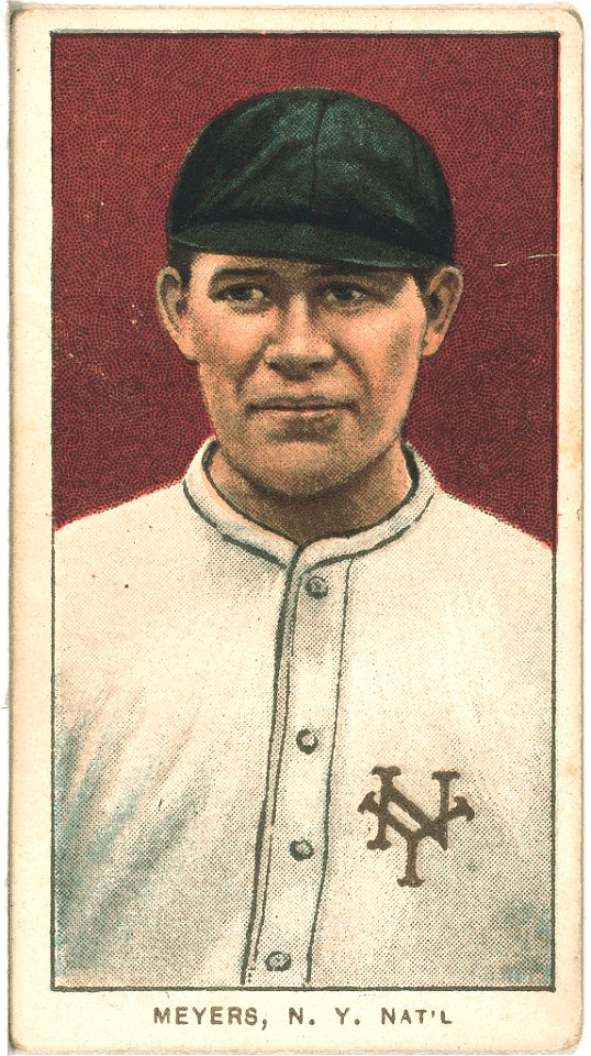 Meyers, New York Giants, baseball card portrait LCCN2008676503