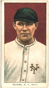 Meyers, New York Giants, baseball card portrait LCCN2008676503
