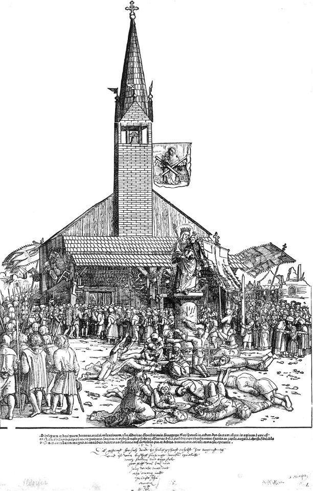 Michael Ostendorfer - The Pilgrimage to the Fair Virgin in Regensburg - WGA16769