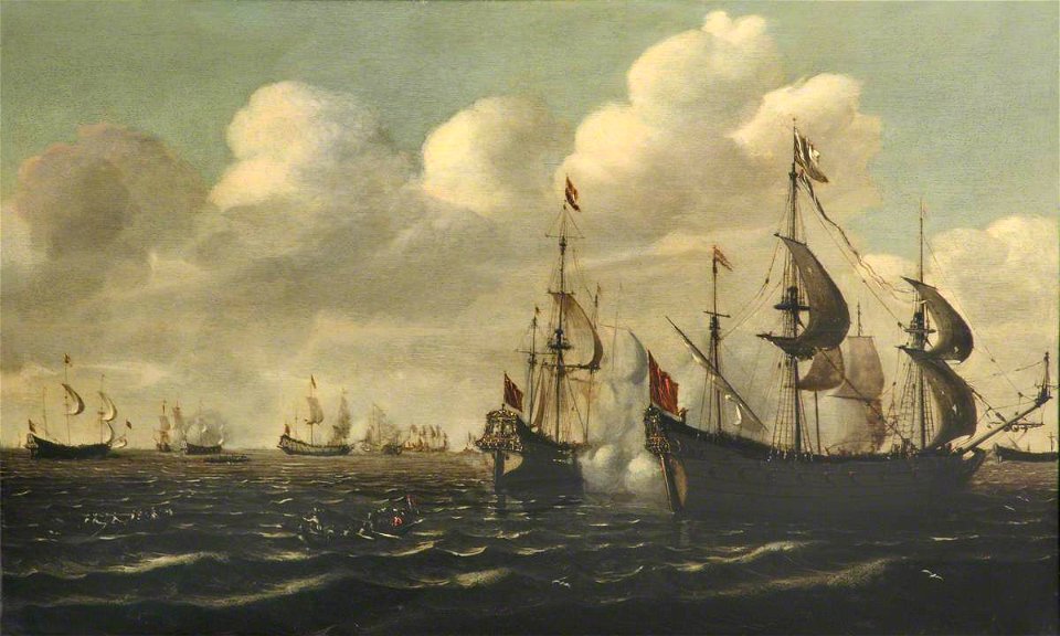 Netherlandish School - A Battle of the First Dutch War, 1652–1654 - BHC0789 - Royal Museums Greenwich
