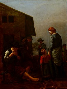 Michael Sweerts - Peasant family with a man delousing himself