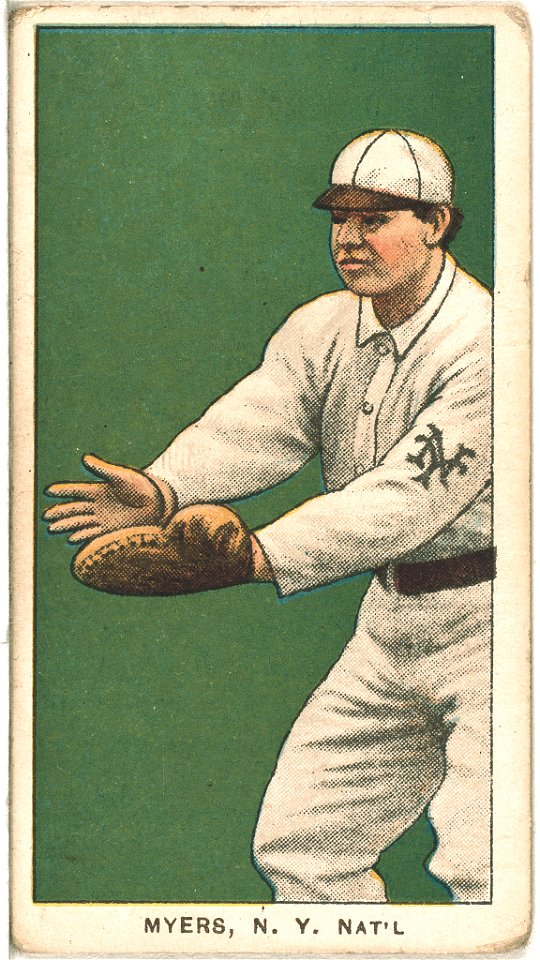 Meyers, New York Giants, baseball card portrait LCCN2008675173