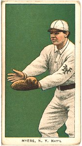 Meyers, New York Giants, baseball card portrait LCCN2008675173