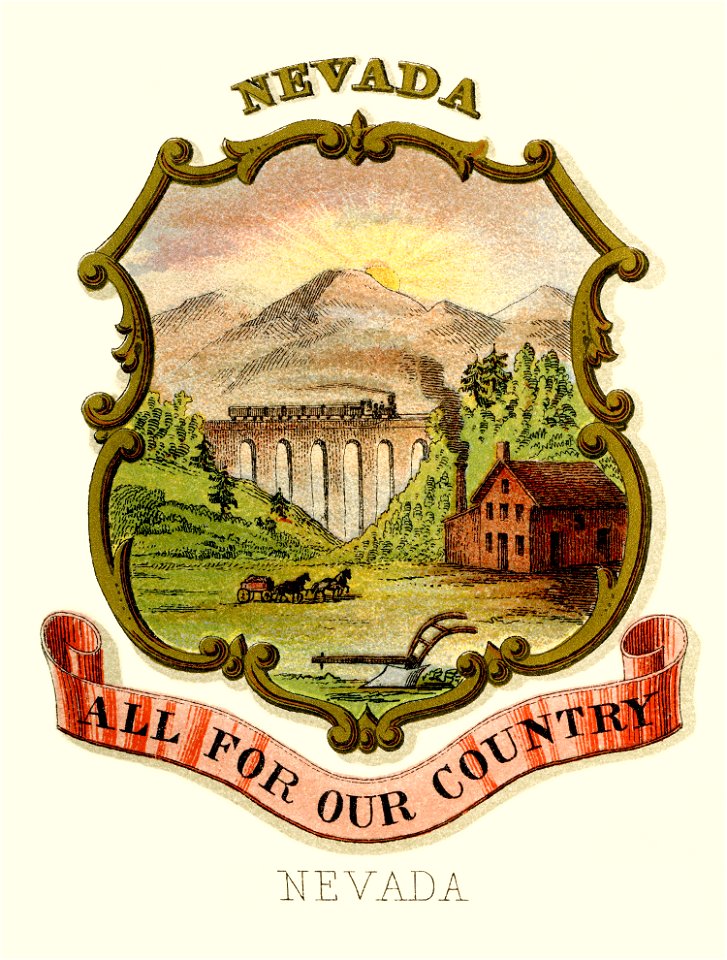 Nevada state coat of arms (1876, restored TIF)