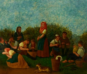 Michael Neder - Rast im Weinberg (Familie Schreiber) - 3663 - Österreichische Galerie Belvedere