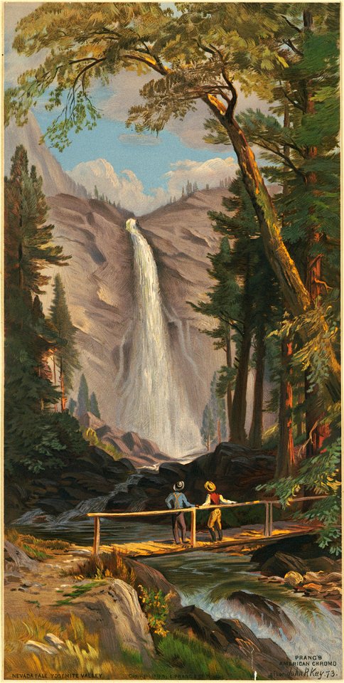 Nevada Fall, Yosemite Valley (Boston Public Library)