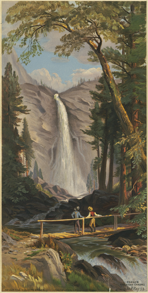 Nevada Fall, Yosemite Valley (Boston Public Library)