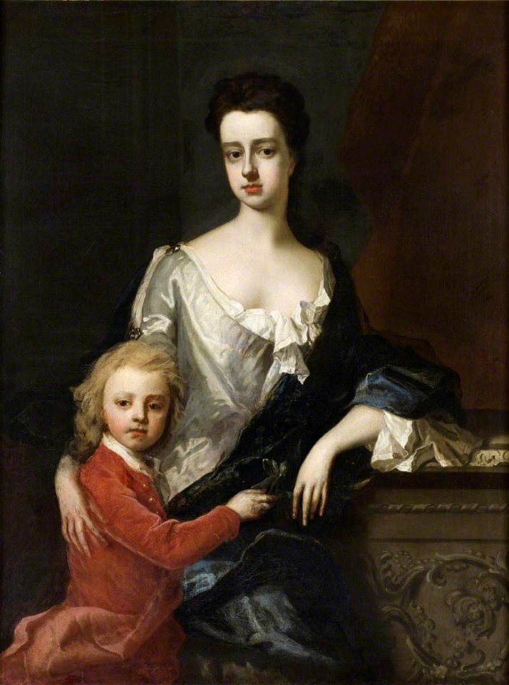 Michael Dahl (1656-1659-1743) - Lady Mary Robartes (d.1741), with Her Son Henry Robartes (c.1695–1741), Later 3rd Earl of Radnor - 884940 - National Trust
