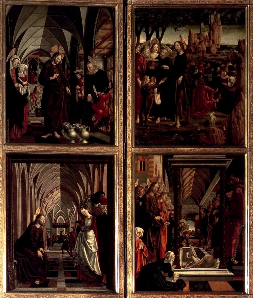 Michael Pacher - St Wolfgang Altarpiece - Scenes from the Life of Christ - WGA16828