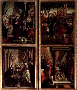 Michael Pacher - St Wolfgang Altarpiece - Scenes from the Life of Christ - WGA16828
