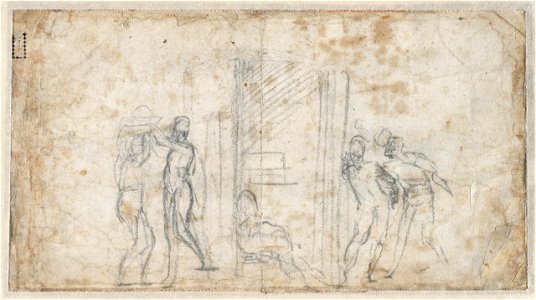 Michelangelo - Judith en Holofernes (schets), A 018 verso