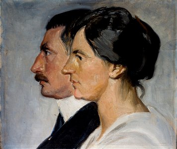 Michael Ancher - King Christian X and Queen Alexandrine of Denmark - Google Art Project