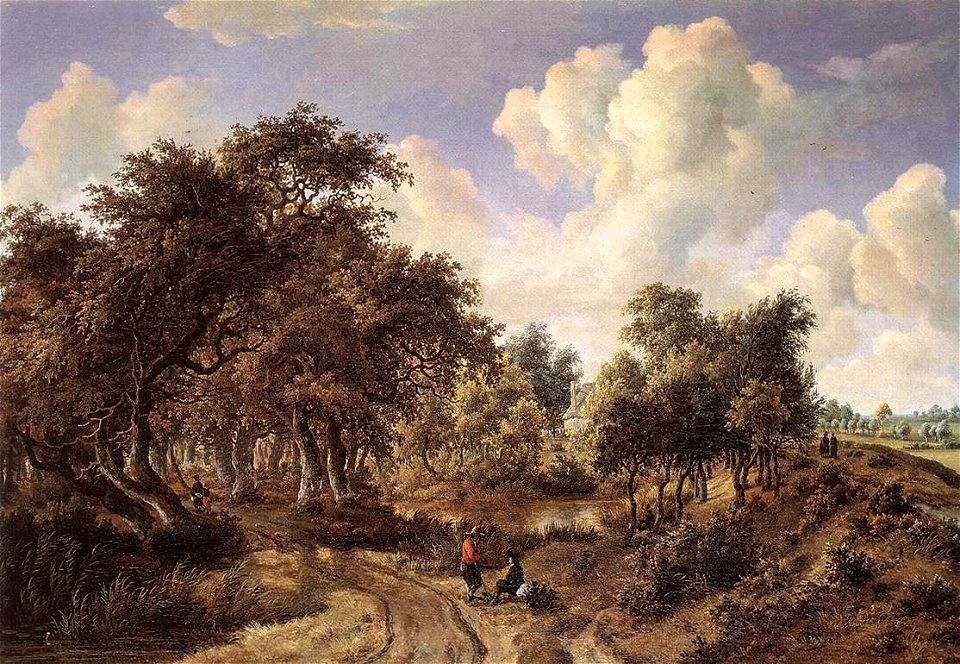 Meyndert Hobbema A Wooded Landscape